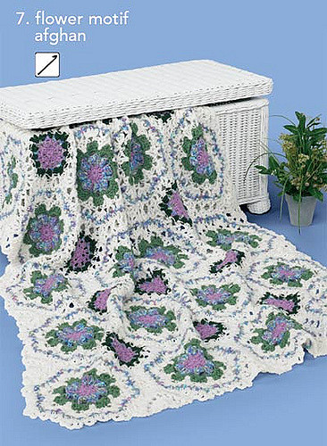 Flower Motif Afghan