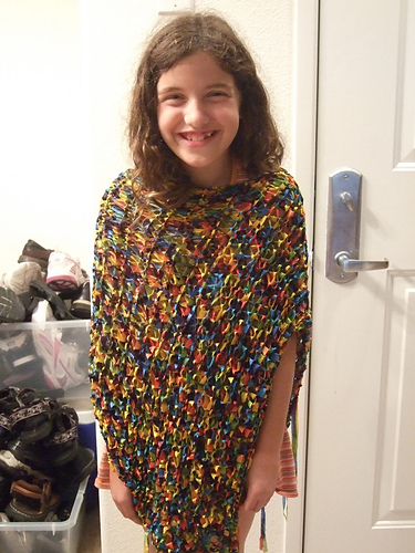 Knit Ribbon Poncho