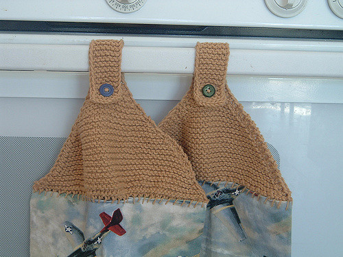 Old-school hanging towel