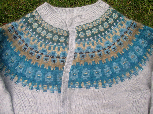 Ravelry: The Blue Shimmer Yoke Cardigan POC pattern by Anna-Lisa ...