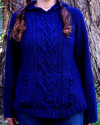 Cabled Hoodie