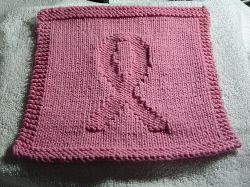 Awareness Ribbon Washcloth