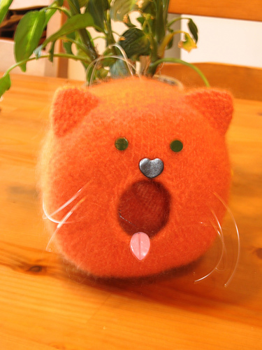 Felted Birdhouse - Cat