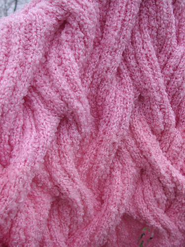 Reversible Cable Shawl
