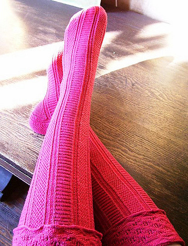 Eleanora of Toledo lace weight stockings