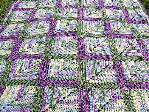 Colorful Squares Afghan