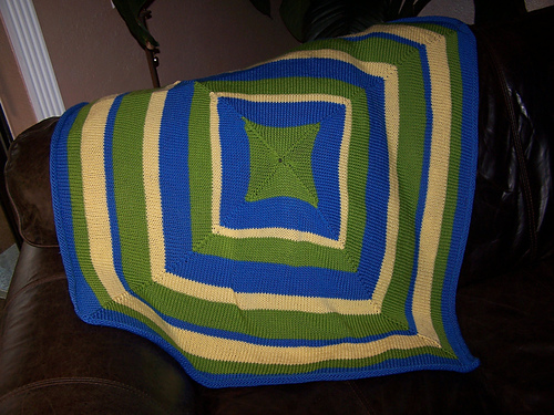 Circular Mitred Square Blanket