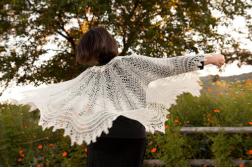 Lady's Circular Cape in Shell Pattern