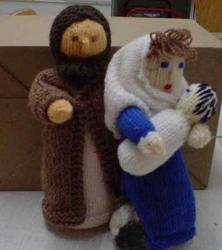 Krippenfigur - Maria + Kind