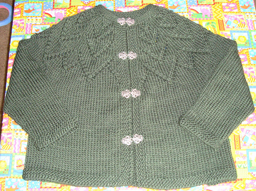 Grandma Jones Lacey Top-Down Cardigan