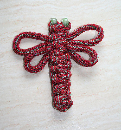 Knotted i-cord dragonfly photo 3