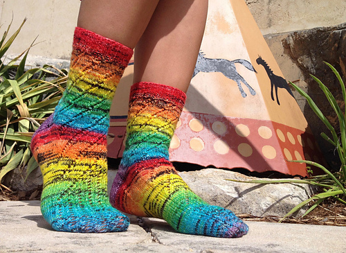 Twisted Trails Socks