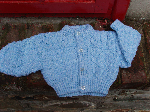 Baby DK Lacy/Plain Cardigan