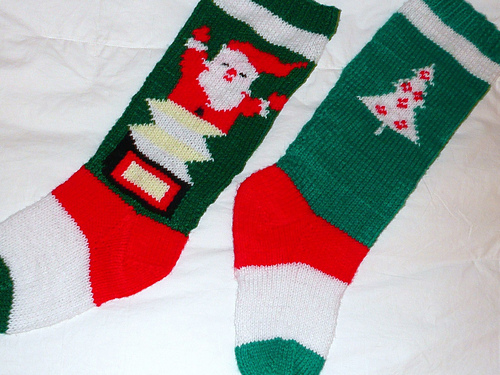 Holiday Stocking, vintage photo 1