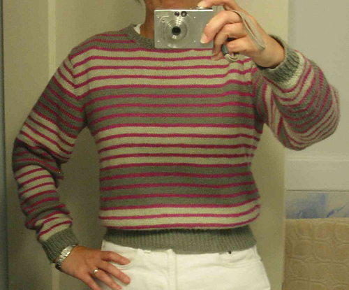 Long Sleeved Stripe Sweater
