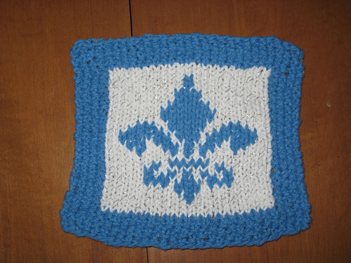 Quebec "Fleur de Lys" Dishcloth