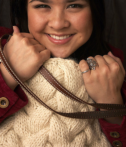 Chunky Knit Cable Purse
