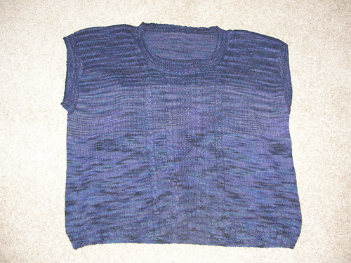 Sleeveless U-Neck with Steps and Moss