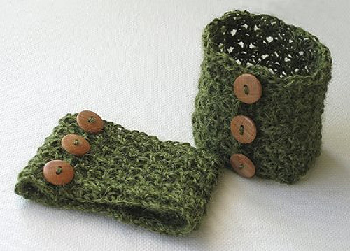 Pine Forest Wrist Warmers
