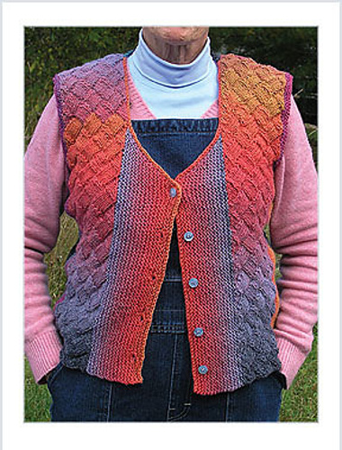Entrelac Panels Vest