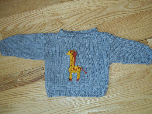 rollneck giraffe sweater
