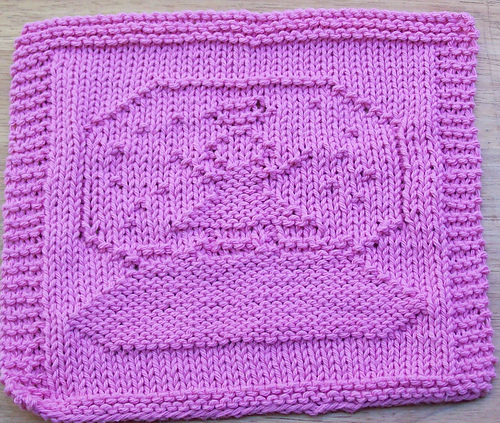 Angel Snowglobe Dishcloth