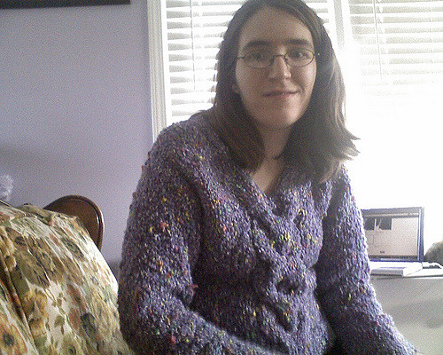 #21 Single-Cable Sweater