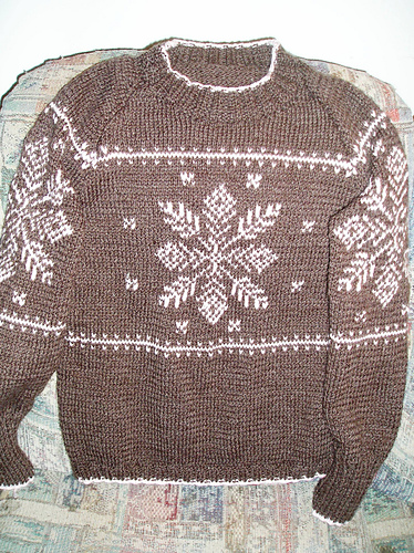 Ravelry: Snowflake Sweater pattern by Bernat Design Studio