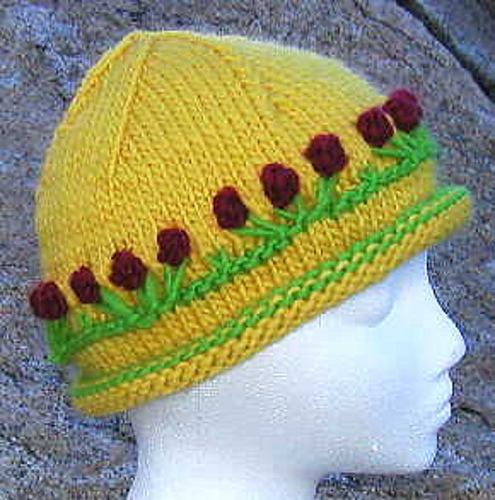 Ravelry: Three Flowers Hat pattern by Judy Gibson