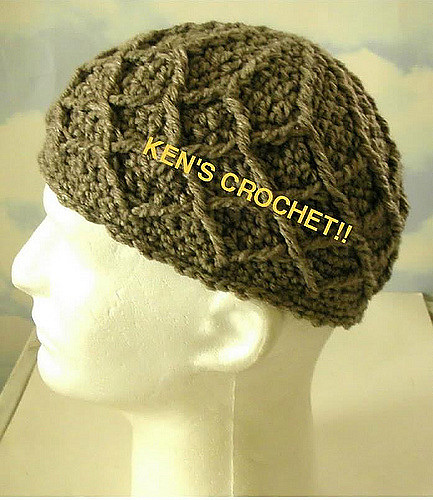 Wide Diamond Stitch Cap