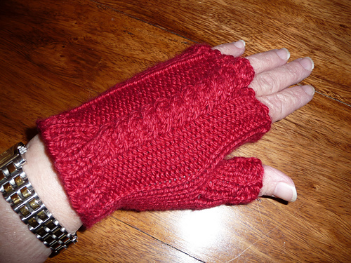 Twisted Fingerless Gloves 