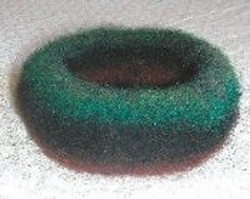 Knitted felted bowl with smaller opening