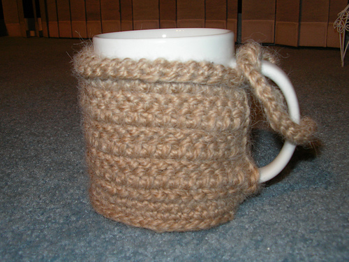 Crocheted Coffee Mug Cozy photo 2