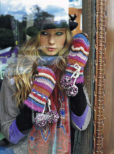 #17 Striped Mittens