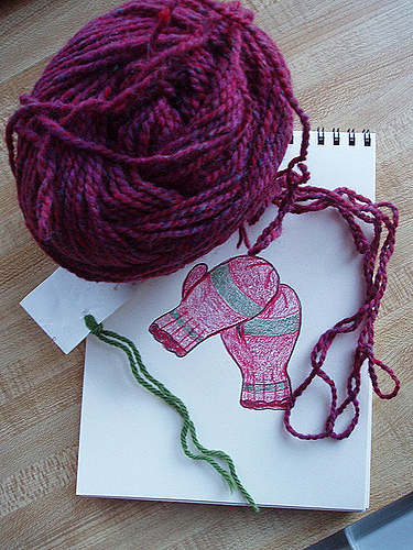 Knittin' Mittens!
