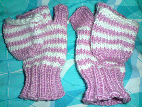 Candy Cane flip-top Mittens photo 2