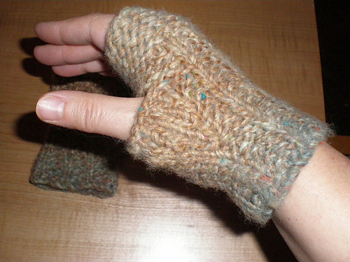 Bulky Fingerless Mittens