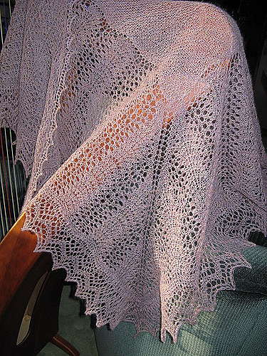Project 5 - Cobweb Crepe Shawl