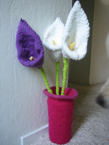 Felted Vase