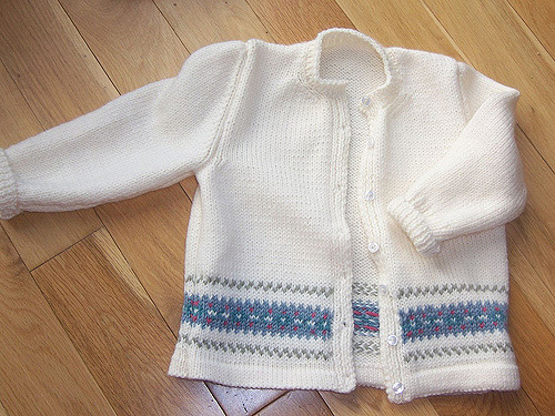 Fair Isle Border Cardigan