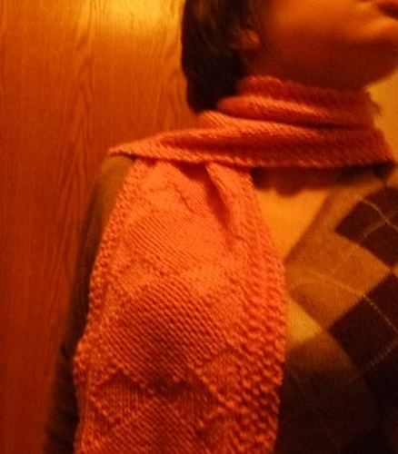 Argyle Purl Scarf