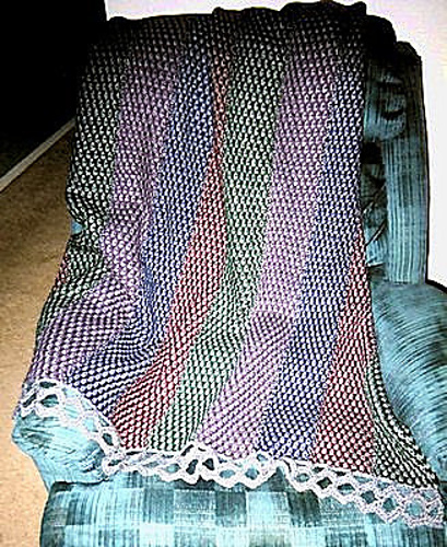 Tweed Stripes Afghan