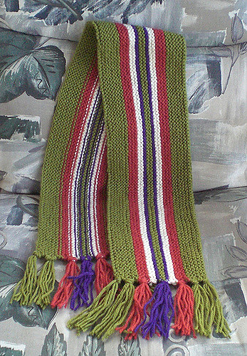 Knit Your Bit 2008 - Lengthwise Striped Scarf