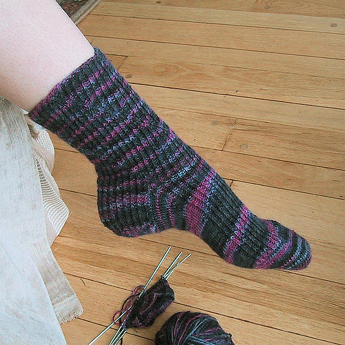 Raspberry Swirl socks