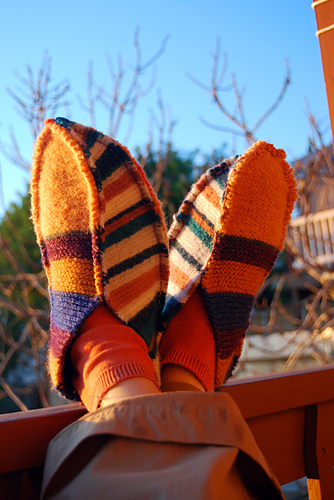 Stash eating slippers