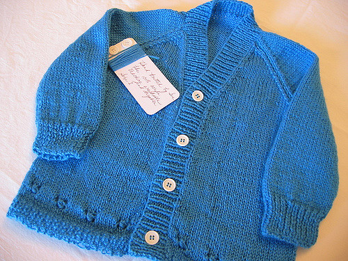 Child's Eyelet Cardigan