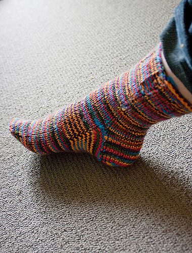 106-21 Socks in stocking st with Rib hem photo 3
