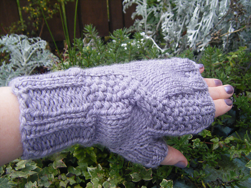 Twisted Seedling: Fingerless Mitts