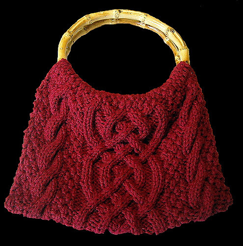 Celtic Braid Cabled Bag