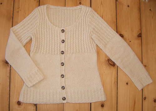 Half Cabled Cardigan
